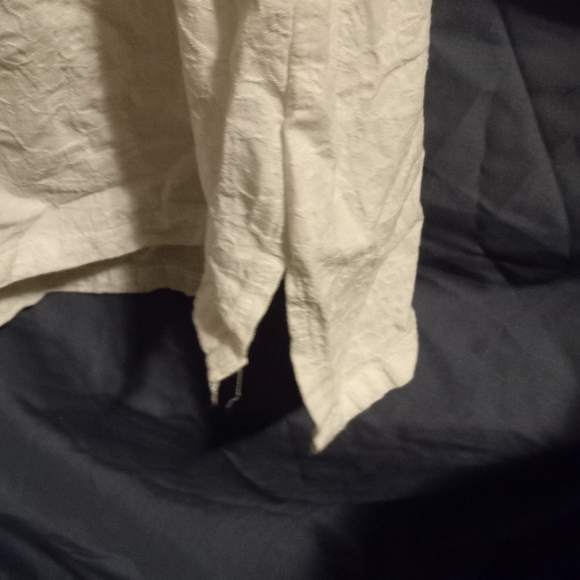 EUC white / off white linen shirt. xl - Picture 5 of 11